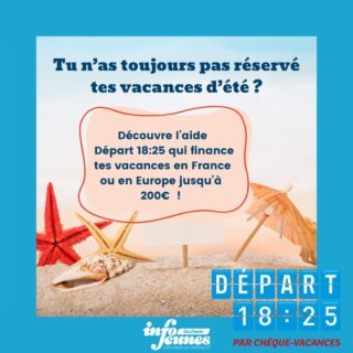 🌞 Les vacances approchent ! 🎒
Voici un moyen simple et pratique pour financer tes vacances avec @programmedepart1825ans !
Tu cherches un coup de pouce pour ton prochain séjour en France ou en Europe ?
Teste ton éligibilité et retrouve toutes les infos pour financer tes vacances sur depart1825.com. 🌍
Un grand merci à nos collègues @info.jeunes.toulouse pour la collaboration ! 🙌
#Vacances #Voyage #FinancerSesVacances #Depart1825 #VoyageEnEurope #Aventure #Voyage2025 #Financement #JeunesVoyageurs