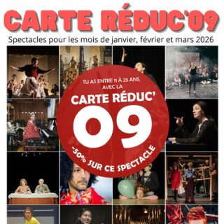 🎭 [PROGRAMME JANVIER-MARS 2026] – 50% DE RÉDUCTION AVEC LA CARTE RÉDUC’09 !
🎟️ Pour les jeunes Ariégeois de 11 à 25 ans : profitez de 50% de réduction sur tous les spectacles ci-dessous, sur présentation de votre Carte Réduc’09 (gratuite et disponible dans tous les bureaux Infojeunes en Ariège).
🔗 Comment obtenir la carte ? https://infojeunes09.fr/index.php/la-carte-reduc09/
#ariege  #CarteRéduc09 #spectaclevivant #InfoJeunes
